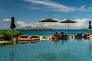 Piscine d'un hôtel à St-Barthélemy