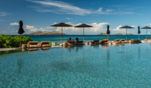 Plage de l'hôtel Le Barthélemy