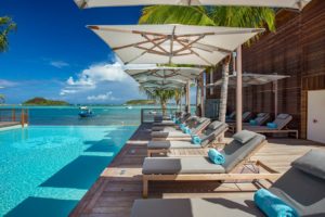 Piscine d'un hôtel à St-Barthélemy